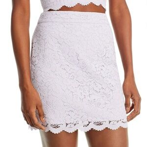 AQUA Lavender Lace Skirt